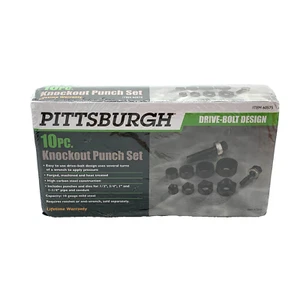 PITTSBURGH 10 piezas Knockout Punch Set y Estuche Diseño de Perno de Transmisión-Modelo 60575 NUEVO W1 - Imagen 1 de 11