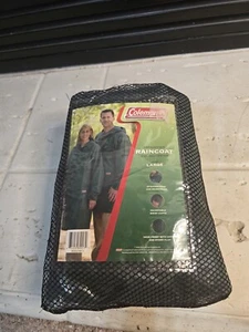 Coleman Expedition camping/fishing raincoat size LARGE GREEN new in package - Picture 1 of 4
