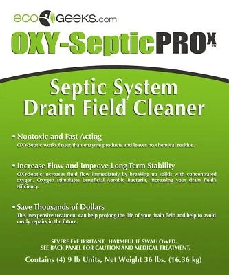 ecoGeeks Oxy-Septic Professional Drain Field Cleaner