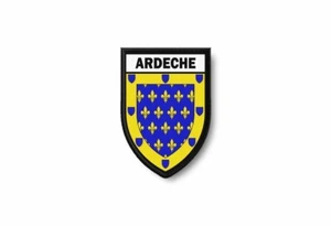 Ecusson bord brode blason imprime thermocollant ville ardeche - Imagen 1 de 1