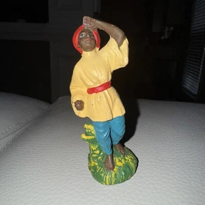 Vintage Manger Nativity Creche Paper Mache Composite Cameleer Hand Painted Italy - Picture 1 of 2