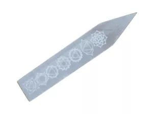 Piastra di ricarica in selenite per cristalli - Chakra Stick a punta - Foto 1 di 4
