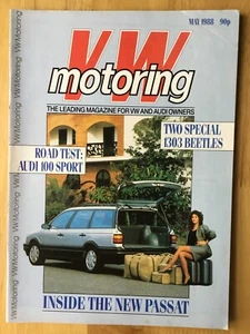 VW MOTORING - MAY 1988 - PASSAT - AUDI 100 SPORT - TWO SPECIAL 1303 BEETLES - Picture 1 of 1