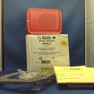 BRAND NEW! SYSTEM SENSOR SPRLA WALL MOUNT RED SPEAKER 25/70 VRMS - Picture 1 of 3