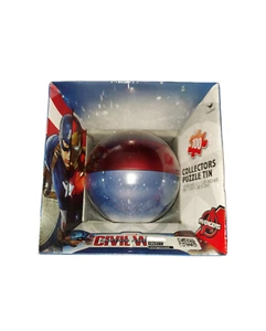 Marvel Captain America Puzzle Civil War Tin Shield Sphere 100 Puzzle Avengers ZY - Picture 1 of 2