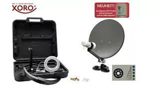 XORO MCA 38 Camping Sat-Anlage Set 38cm Satelliten-Antenne, LNB mit SAT-Finder - Bild 1 von 9