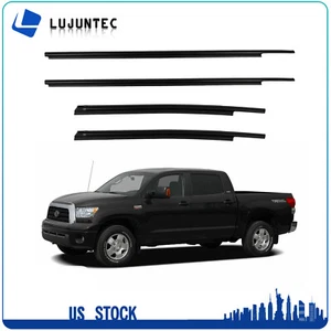 4 Se adapta a Toyota Tundra 2007-2020 doble cabina resistente a la intemperie ventana moldura cinturón de sellado - Imagen 1 de 5