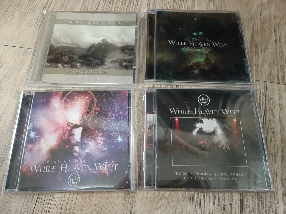 Lot 4 WHILE HEAVEN WEPT Amorphis Type o Negative Katatonia Wolves in throne room - Image 1 of 1