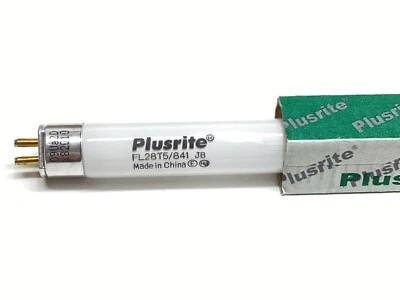 14x Plusrite FL28T5/841 14W 4100K T5 Cool White Linear Fluorescent  Light Bulb - Image 1 of 3