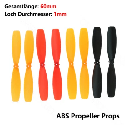 60mm ABS Kunststoff Propeller Props Für 1mm Welle RC Modell Flugzeug Drone DIY - Bild 1 von 4