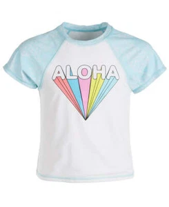 Miken Big Girls Aloha Short-Sleeve Rash Guard-X-Large - Picture 1 of 5