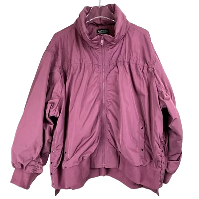 ATHLETA Point Reyes Bomber II Jacket Tawny Rose women’s size 3X stowaway hood - Image 1 of 4