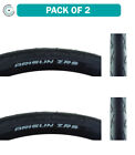 Pack Of 2 Arisun Zrs 26 X 1.5 Clincher Wire Tpi 75 Black/Black Reflective