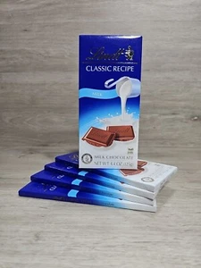 Lindt CLASSIC RECIPE Milk Chocolate Bar, Milk Chocolate Candy, 4.4 oz. (5 Pack) - Picture 1 of 3