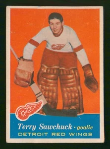 TERRY SAWCHUK (MISSPELLED SAWCHUCK) 1957-58 TOPPS 57-58 #35 VGEX+ 94592 - Picture 1 of 2