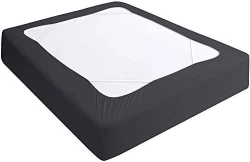 Funda Box Spring Tela Elástica Envoltura Alrededor 4 Lados Falda Cama Talla Queen 13"  Foto 1 de 1