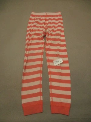 Hanna Andersson Size 6-7 Girls Red Striped 100% Organic Cotton Pajama Pants 067 - Image 1 of 4