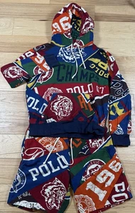 Polo Ralph Lauren Herren College Flagge Wimpel Druck Jogginganzug Herren Medium SET - Bild 1 von 15