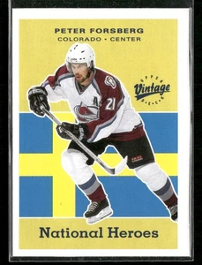 2000-01 Upper Deck Vintage - National Heroes Peter Forsberg #NH9 - Bild 1 von 2