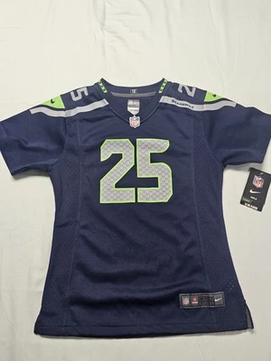 Camiseta de fútbol americano Seattle Seahawks Richard Sherman Nike On Field niñas grande (14) Foto 1 de 4