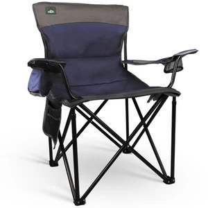 Oversized Folding Camping Chair,Heavy Duty Padded Portable Lawn Chair,Soft&Co... - Picture 1 of 6