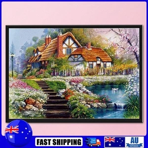 Cross Stitch Kits 11CT Stamped DIY Cabin Full Embroider Needlework - Picture 1 of 8