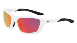 NIKE NIKE BRAZER M FV2401 100 WHITE / RED MIRROR 54/17/130 CHILD Sunglasses - Picture 1 of 3