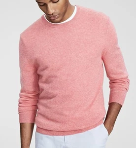 Club Room Men's Rose Crewneck 100% Cashmere Sweater L   $149  100099794MN - Picture 1 of 2