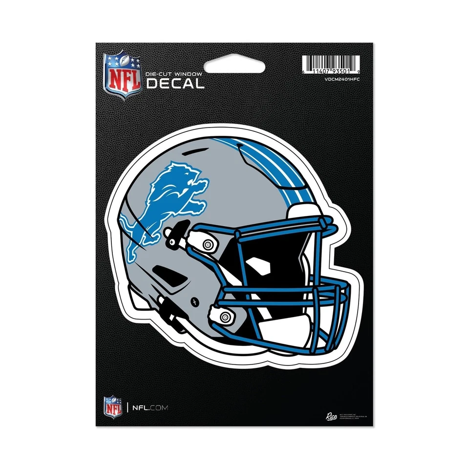 Calcomanía adhesiva troquelada de vinilo de 5 pulgadas diseño casco Detroit Lions, adhesivo completo... Foto 1 de 1