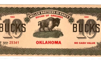 $10 "OKLAHOMA" (GOLD BUCKS)1924 (PONCA CITY)  "BUFFALO"(OKLAHOMA) UNCIRCULATED!! - Image 1 of 3