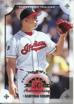1998 Leaf Fractal Materials Bartolo Colon 88 Indians 1182/3250 - Image 1 of 2