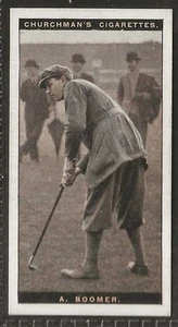 CHURCHMAN-FAMOUS GOLFERS GOLF 1927 (STD SIZE)-#05- AUBREY BASIL BOOMER - Picture 1 of 2