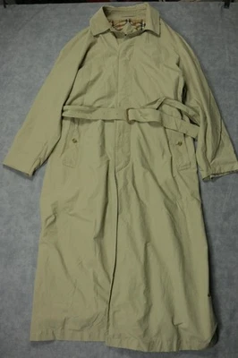 Vintage Burberrys of London Trench Coat Mens 40L Khaki Belted Nova Check 90s - Image 1 of 4