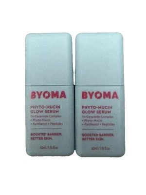 Paquete de 2: BYOMA Phyto-Mucin Glow Serum Tri-Ceramide Complex 1,35 oz ea Exp. 8/27  Foto 1 de 2