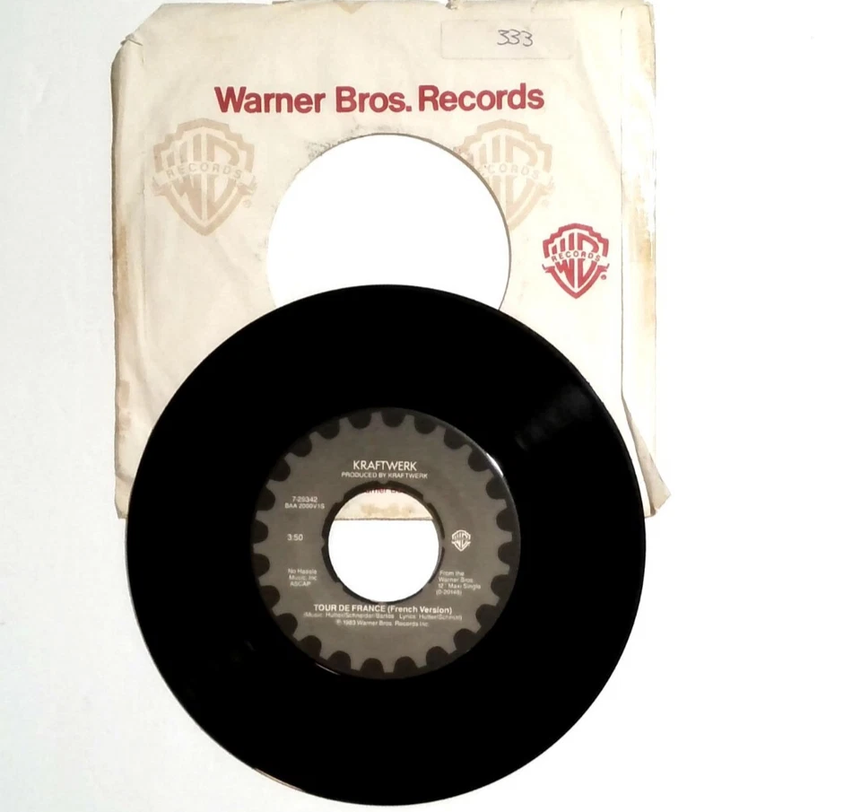 Kraftwerk- Tour De France (Remix + French Version) - Rare 7" Vinyl Single WB Foto 1 de 4