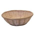 Bambo Wicker Basket Round Rattan Weaving Storage Bread Baskets 9” 10” 12” 14”
