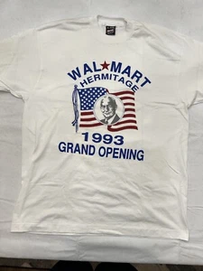 T-Shirt Wal-Mart Hermitage 1993 große Eröffnung Sam Walton Größe Extra Large XL - Bild 1 von 11