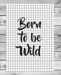 DesignClaud Born to be wild - Textposter  - Bild 1 von 3