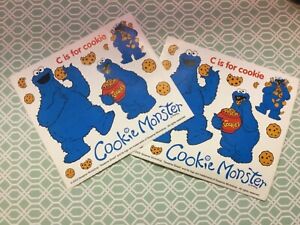 Colorbok Cookie Monster Sesame Street big stickers 5”x4.5” 2 sheets