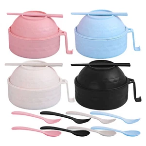 Ramen Bowl Set Microwave Ramen Cooker Instant Noodles Bowl With Chopsticks - Picture 1 of 15