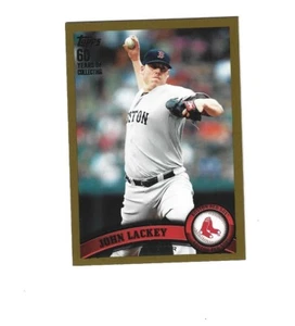 2011 Topps Gold #406 John Lackey /2011 BOSTON RED SOX - Foto 1 di 2
