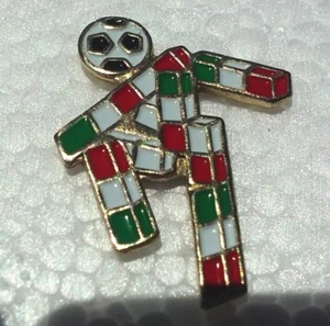 1990 FIFA Italia Mascota Ciao Copa Mundial de Fútbol Insignia de fútbol - Imagen 1 de 3