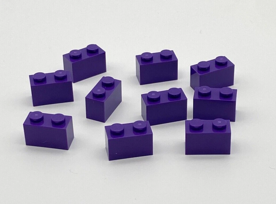 LEGO® 10x Stein Basic Baustein 1x2 hoch 3004 dunkellila NEU - Bild 1 von 1