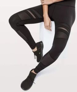 Lululemon Wunder Under Leggings High Rise 28” Mix and Mesh Black 6 - Bild 1 von 7