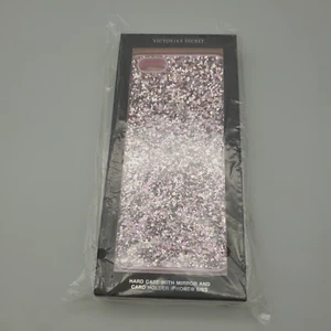 iPhone 6 6S Hard Case Victoria Secret NEW Pink Glitter Bling Mirror Card Holder - Picture 1 of 7