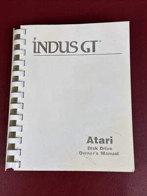 Indus GT Atari Disk Drive Owner’s Manual 1987 - Image 1 of 4