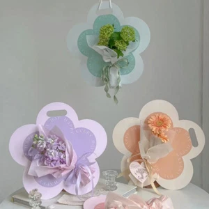 3pcs Fleur de la fête des mères -- boîte d'emballage cadeau en forme _F - Photo 1/21