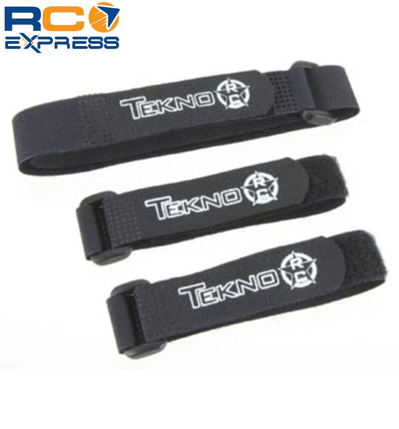 Tekno RC Battery Straps Black 4-6 Cell (2 Short 1 Long) TKR40007K - Image 1 of 1