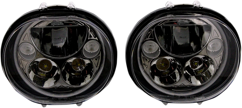 Kit Fari LED TruBeam Personalizzati 5.75" Nero Ovale - Coppia #CDTB-575OV-B - Immagine 1 di 1