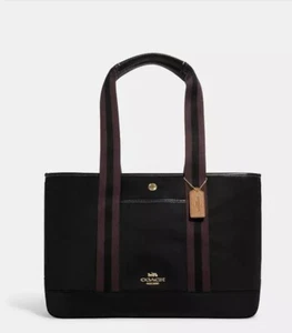 NWT COACH CA208 Ellis Black Top Zip Tote - Picture 1 of 4